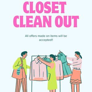 CLOSET CLEAN OUT!!